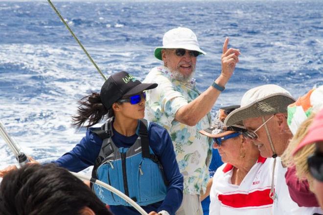 Bill Lee offers advice to junior sailors on Merlin - Transpac © Betsy Crowfoot/Ultimate Sailing